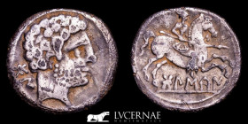 Bolskan Silver Denarius 4,04 g. 18 mm. Huesca S. II BC. Good fine