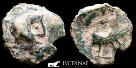 Castulo (Hispania) Bronze Semis 5.23 g, 20 mm. Linares Jaén 180-150 B.C. GVF