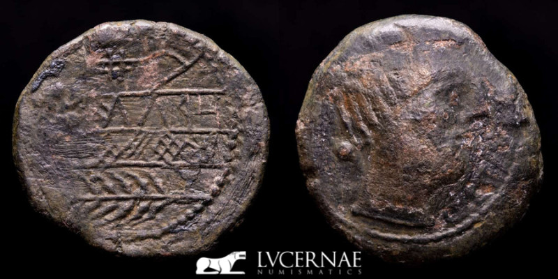 Ancient Hispania. Obulco (Porcuna, Jaen), bronze As (15,00 g., 28 mm.). Minted i...