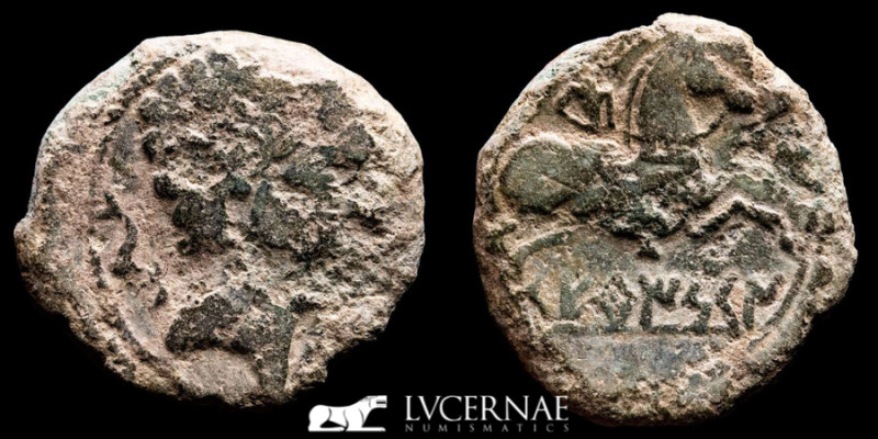 Ancient Hispania - Seteiscen (Sestago,Zaragoza), bronze Semis.120-20 BC. (7,28 g...