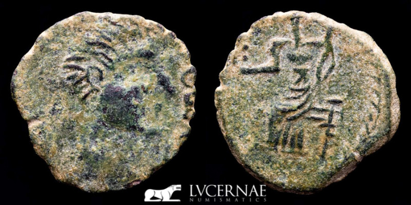 Roman Hispania, Irippo. Augustus (?). 27 BC-AD 14. - Æ As (4.01 g., 22 mm.).

IR...