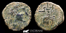 Augustus Bronze As 4.01 g., 22 mm. Irippo, Sevilla 27 BC.-14 AD. gVF