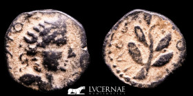 Pseudo-autonomous bronze Dichalkon 2.40 g. 14 mm. Syria 117-118 AD gVF