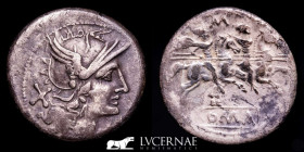 Roman Republic Silver denarius 3,66 g. 19 mm. Italian 208 B.C. Good very fine