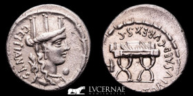 M. Plaetorius M.f. Cestianus Silver Denarius 3,88 g., 19 mm. Rome 67 A.D. nEF