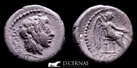 M. Porcius Cato Silver Quinarius 2,63 g. 28 mm. Rome 47-46 BC gVF