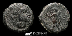 Hispain Julius Caesar times Bronze Semis 6.73 g., 20 mm. Corduba 44 BC Good very fine (MBC)