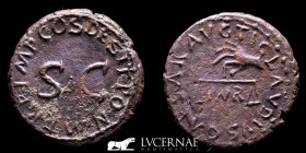 Claudius I Bronze Quadrans 2.97 gm., 18 mm. Rome 42 A.D Good very fine