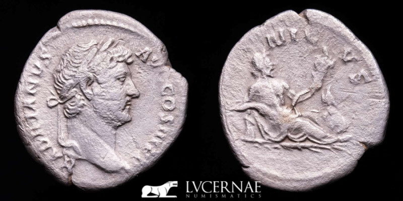 Roman Empire - Hadrian (117 - 138 A.D.), silver denarius (2.70 g., 20 mm.) from ...