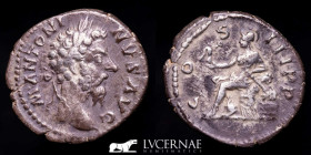 Marcus Aurelius Silver Denarius 2,85 g 19 mm. Rome 161-180 Good Very Fine