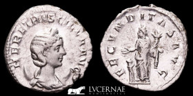 Herennia Etruscilla Silver Antoninianus 4,06 g. 22 mm. Rome 249-251 AD gVF
