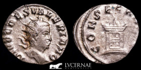 Divo Valeriano II Billon Silvered Antoninianus 2,51 g., 21 mm Rome 258-260 A.D Good fine