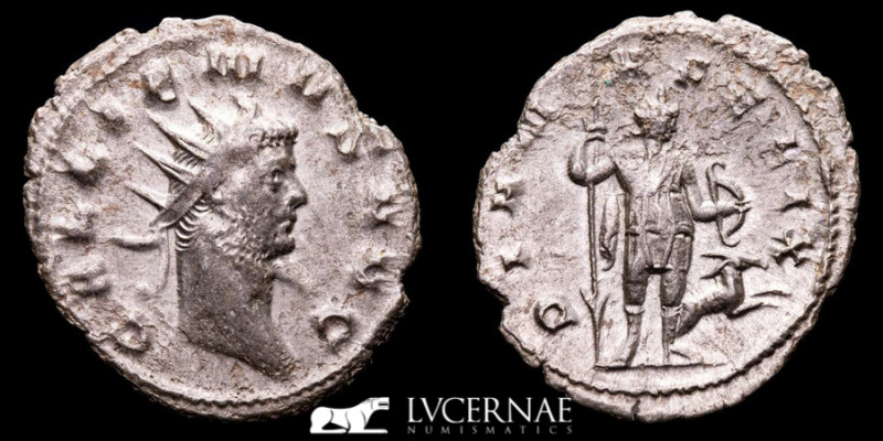 Roman Empire - Gallienus, 253-268. - Silvered billon antoninianus (2,61 g. 22 mm...