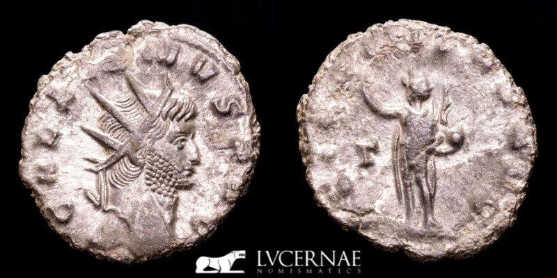 Roman Empire - Gallienus, sole reign, (AD 260-268). Silvered bronze antoninianus...