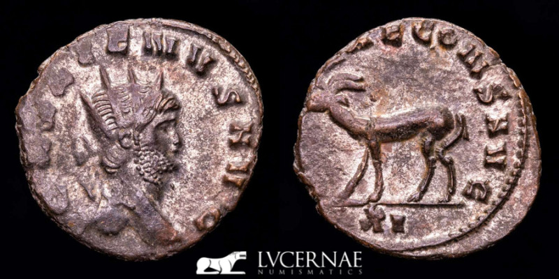 Roman Empire - Gallienus, sole reign. Silvered Bronze antoninianus (3.07 g, 20 m...