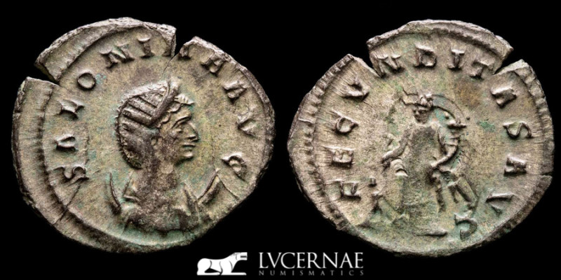 Roman Empire - Salonina (260-268 A.D.) Silvered billon antoninianus. (2,92 g. 22...