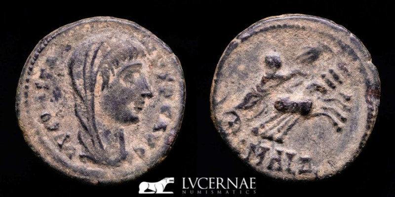 Roman Empire - Divus Constantine 
AE 1/2 follis (1,72 g. 16 mm.). 337-340 AD. Al...