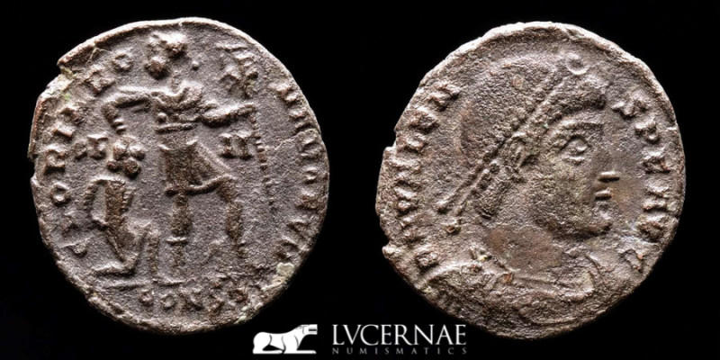 Roman Empire - Valens (364-378 AD) AE3 (2.06 g., 18 mm). Arles. 364-367 AD. 

DN...