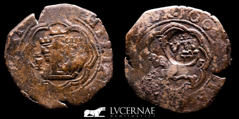 Spain - Philip III Bronze 4 Maravedis (7.07 g. 26 mm.). Cuenca mint, 1602

Cal...