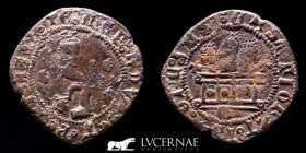 Reyes Catolicos, copper 2 Maravedís 5.44 g. 26 mm. Granada 1474-1504 Good very fine