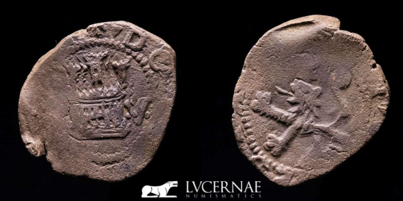 Spain - Philip II (1556-1598) 2 Maravedis (Ochavo).

DON PHELIPPE B Castle - V

...