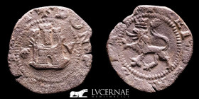 Felipe II Copper 2 Maravedis 4.01 g. 21 mm. Coruña - gVF