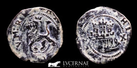 Felipe II Silver 2 Maravedis 4.30 g. 24 mm. Cuenca 1585-1586 VF