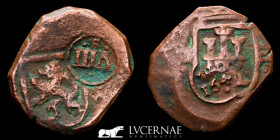 Felipe III Copper 8 Maravedis 5,59 g, 24 mm. Sevilla 1600 gVF