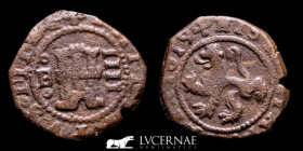Felipe III (1598-1621) Copper 4 Maravedis 2.65 g., 19 mm. Burgos 1619 gVF