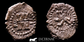 Felipe III or Felipe IV Copper 2 Maravedís 1.04 g. 17 mm. Valladolid (≋) - VF
