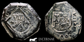 Felipe IV bronze VIII maravedis 6.99 g. 24 mm. - 162.. VF