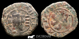 Felipe IV Copper 4 Maravedis 4.18 g., 20 mm. Burgos 1621-1626 gVF