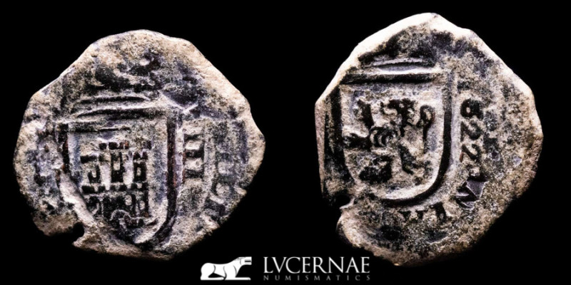 Spain - Felipe IV (1621-1165)

8 Maravedis bronze, 1622 

6.65 g., 25 mm.

VF.