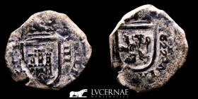 Felipe IV (1621-1165) Bronze 8 Maravedies 6.65 g., 25 mm. - 1622 VF