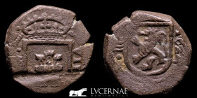 Felipe IV (1621-1665) Bronze 8 Maravedis 6,86 g., 23 mm. Valladolid 1624 VF