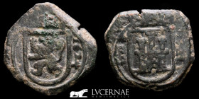 Felipe IV (1621-1665) bronze 8 maravedis 7.70 g. 24 mm. Segovia 1624 Good very fine