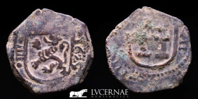 Felipe IV (1621-1665) Bronze 8 Maravedies 4.82 g, 22 mm. Valladolid 1625 VF