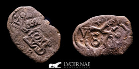 Felipe IV bronze 8 maravedis 4.31 g. 18-26 mm. - 1641-1652-1659 gVF