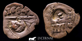 Felipe IV bronze 4 maravedis 2.07 g. 23 mm. - 1641-1654 gVF