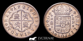 Felipe V (1700-1746) Silver 2 Reales 5,50 g. 26 mm Segovia 1721 - F Good very fine