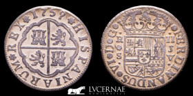 Fernando VI (1746-1759) Silver 2 Reales 5.61 g. 26 mm. Sevilla 1759 - J.V. Near extremely fine