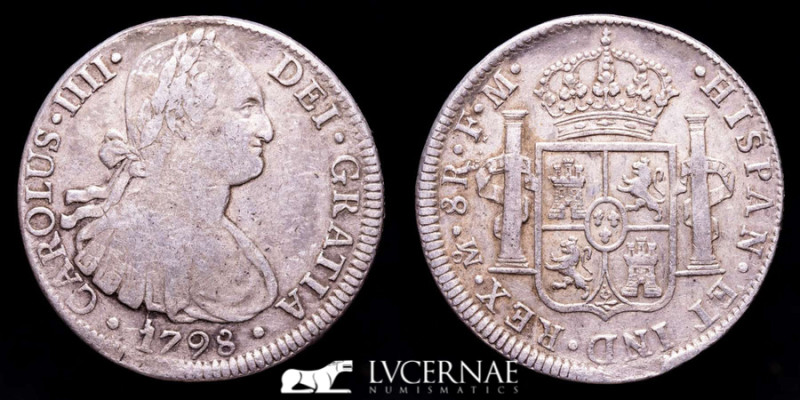 Spain - Carlos IV (1788-1808). 

Silver 8 reales. 1798. México. FM.

Calico-2019...