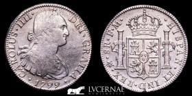 Carlos IV (1788 - 1808) Silver 8 Reales 26,52 g. 39 mm. Mexico FM 1799 gVF