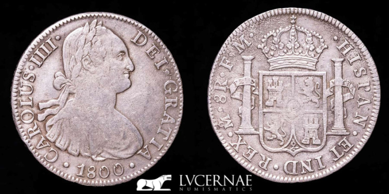 Spain - Carlos IV (1788 - 1808). Silver 8 reales (26,90 g. 40 mm.) minted in the...