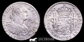 Carlos IV (1788-1808) Silver 8 Reales 26,90  g. 40 mm. Mexico Mo 1808 T·H gVF