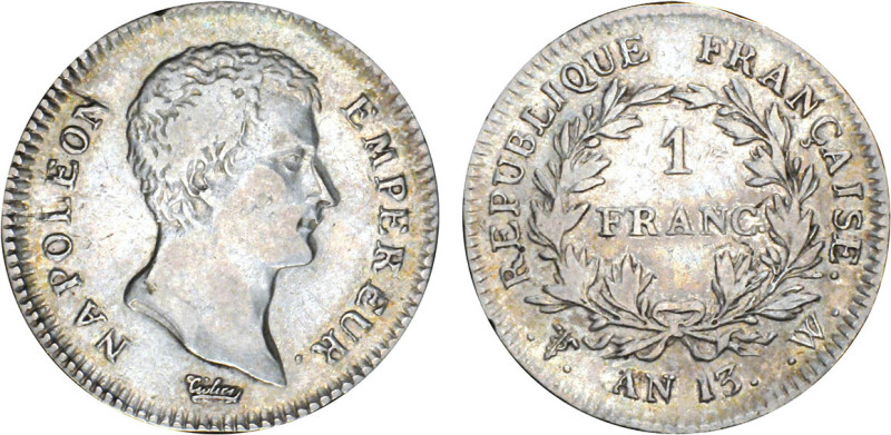 1 FRANC
1 FRANC Napoléon empereur, tête nue (calendrier révolutionnaire)
AN13 ...