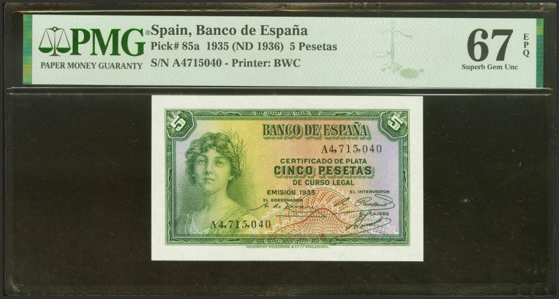 5 Pesetas. 1935. Certificado de Plata. Serie A. (Edifil 2023: 363a, Pick: 85a). ...