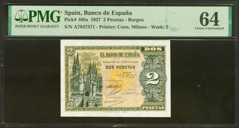 2 Pesetas. 12 de Octubre de 1937. Serie B. (Edifil 2021: 426a). Inusual. SC. Enc...