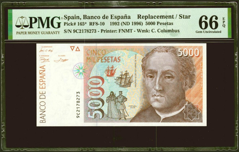 5000 Pesetas. 12 de Octubre de 1992. Serie especial 9C. (Edifil 2021: 484b, Pick...