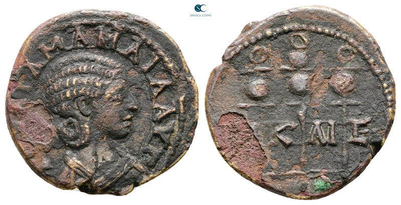 Bithynia. Nikaia. Julia Mamaea. Augusta AD 225-235. 
Bronze Æ

21 mm, 4,62 g...